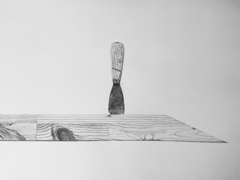 Torsten Richter, ‘Untitled drawing (Scrap Lumber) ’, 2011, Drawing, Collage or other Work on Paper, Graphite pencil on paper, Robert Kananaj Gallery