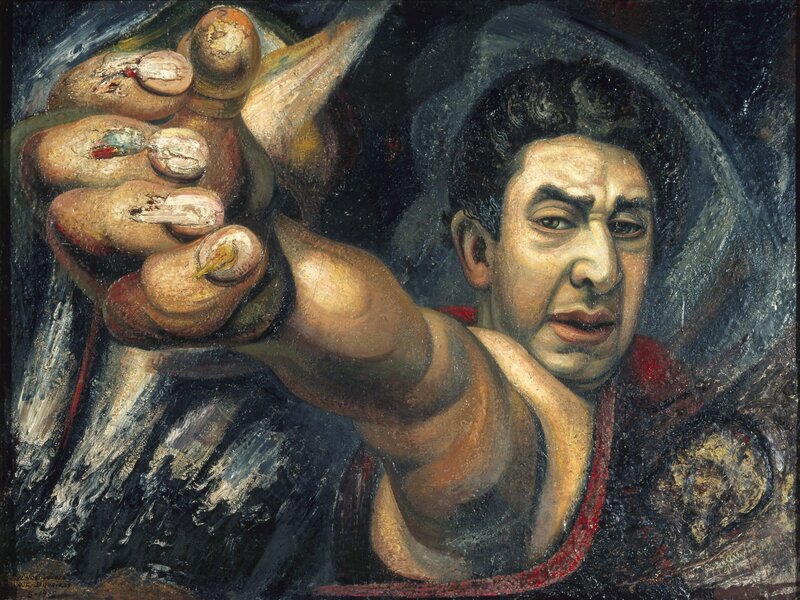 David Alfaro Siqueiros, ‘Self Portrait (El Coronelazo)’, 1945, Painting, Pyroxilin on masonite, Art Resource