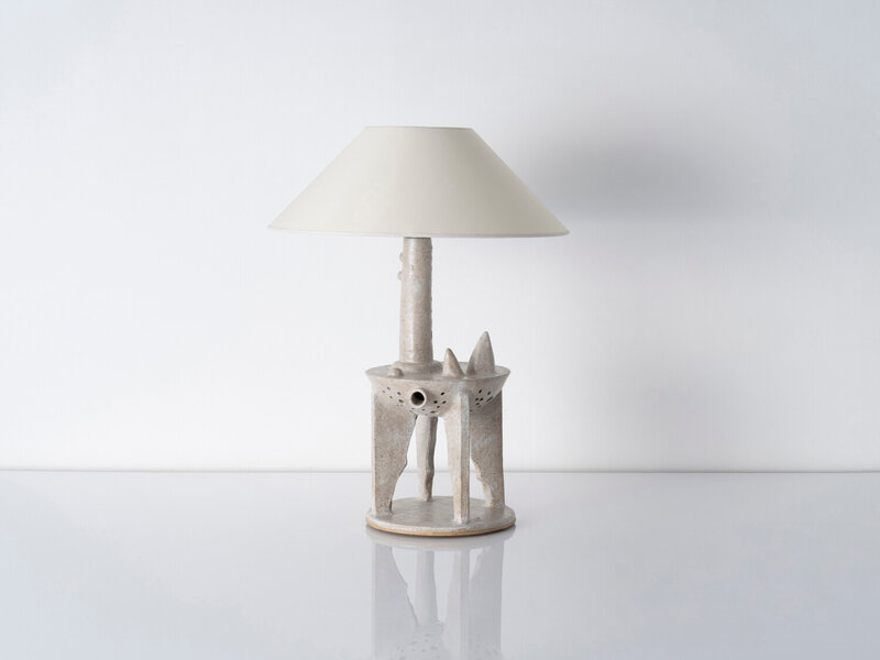 Carlos Otero, ‘Sculptural Table Lamp’, 2022, Design/Decorative Art, Glazed stoneware, Hostler Burrows