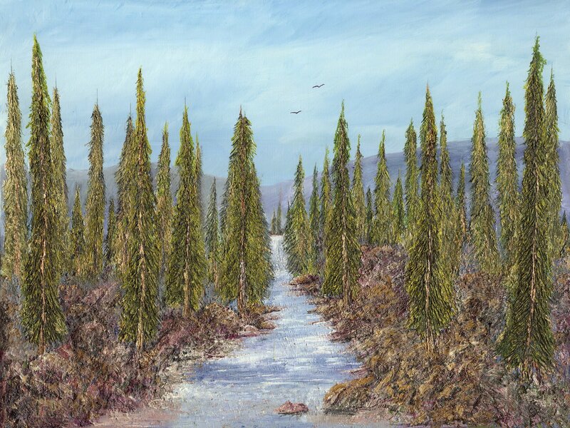 Antonio Suarez, ‘3D - Spring in Paradise’, 2007, Painting, Oil on Canvas, IAZ Art Gallery