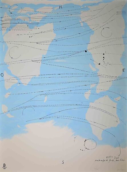 Piero Pizzi Cannella, ‘Little World Map Rome Peking’, 2008