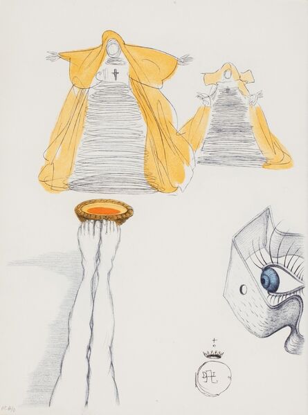 Salvador Dalí, ‘Eye Watches from Peephole [Field 67-4 G], from Seven Tales by Jacques Casanova’, 1967