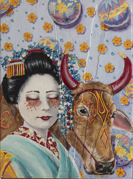 Lauren Bergman, ‘Geisha with Cow’, 2018