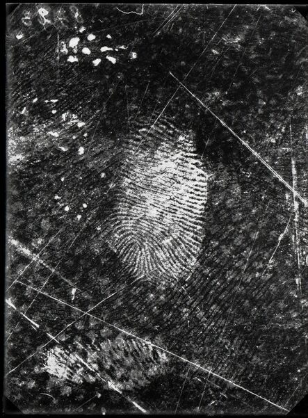 Rodolphe A. Reiss, ‘Fingerprints found on oilcloth, Jost Grand-Chêne case, Lausanne, 25 November’, 1915