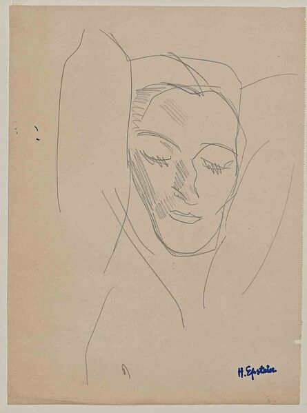 Henri Epstein, ‘Female Face’, Early 20th Century