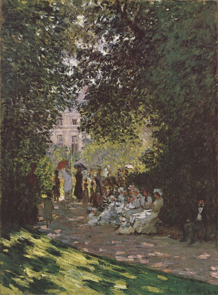 Claude Monet, ‘Parisians Enjoying the Parc Monceau (No Text)’, 1987