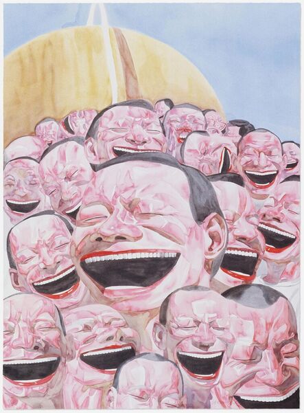 Yue Minjun, ‘Smile and the World Smiles With You (Smile-ism No. 3)’, 2006
