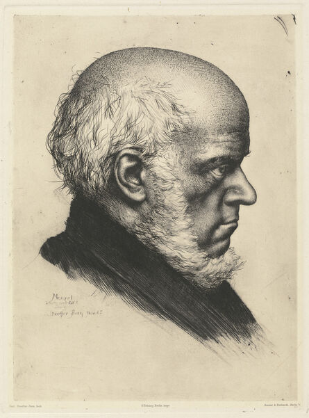 Karl Stauffer-Bern, ‘Adolph Menzel’, 1885