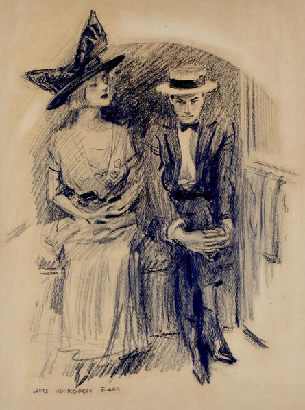 James Montgomery Flagg, ‘Young Couple Seated’, 20th Century