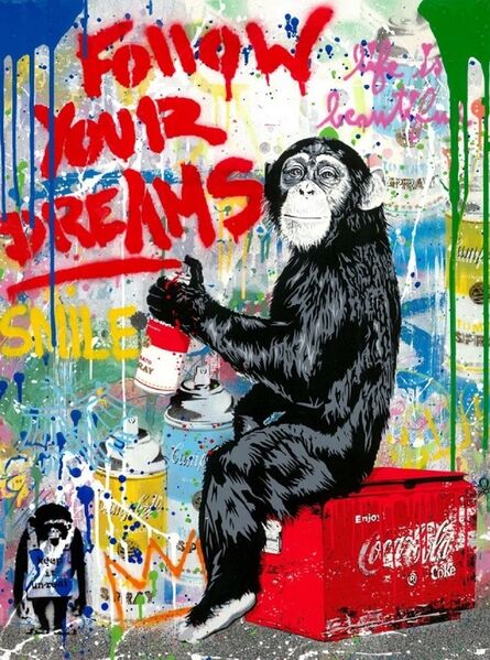 Mr. Brainwash, ‘Everyday Life - Follow Your Dreams. Life is Beautiful - Mr. Brainwash Art Museum opened 2022 in Beverly Hills.’, 2022