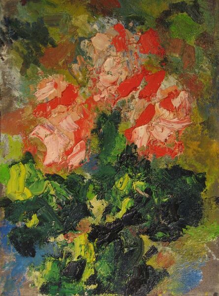 Aron Froimovich Bukh, ‘Red flowers’, 1998