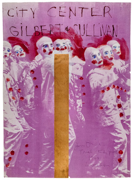Jim Dine, ‘Hand painted City Center, New York SIGNED "Gilbert and Sullivan" ’, 1968
