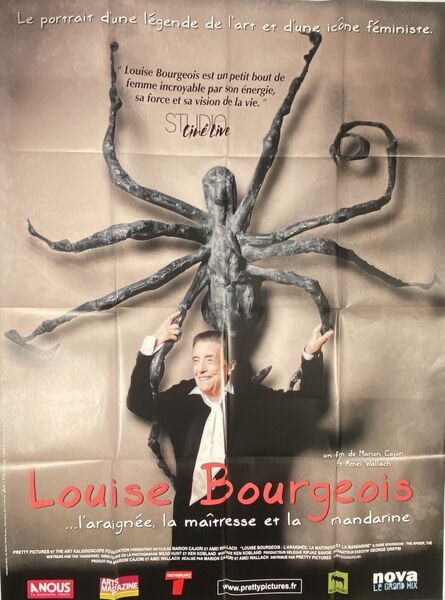 Louise Bourgeois, ‘"Louise Bourgeois, l'ariagnee, la maitresse et la mandarine", ("Louise Bourgeois: The Spider, the Mistress and the Tangerine")  French Oversize Original Folded Film Poster, FREE DOMESTIC SHIPPING ’, 2008