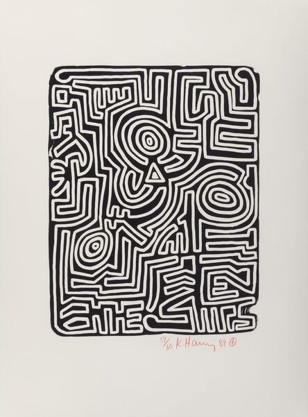 Keith Haring, ‘Stones 4’, 1989