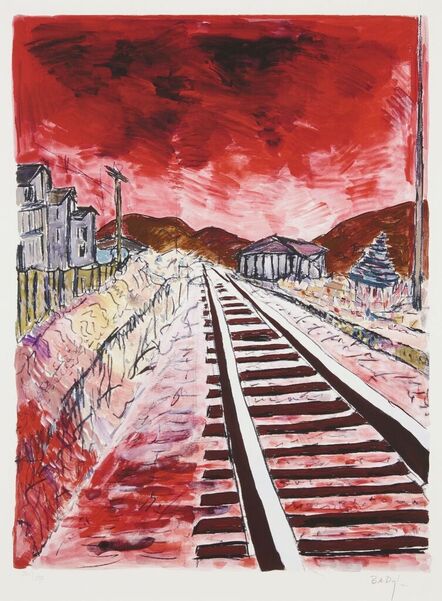 Bob Dylan, ‘Train Tracks (Red)’, 2010