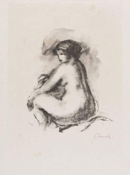 Pierre-Auguste Renoir, ‘Étude de femme nue, assise (Delteil, 42)’, 1904