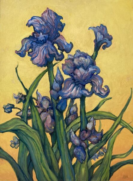 Mary Anne Reilly, ‘Blue & Gold Irises’, 2020