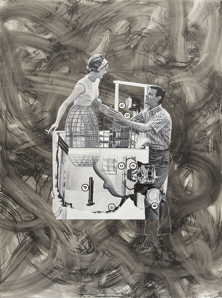 Jim Shaw, ‘Man-Machine (couple and dishwasher)’, 2017