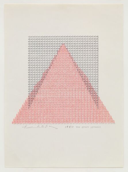 Henri Chopin, ‘The Great Pyramid’, 1980