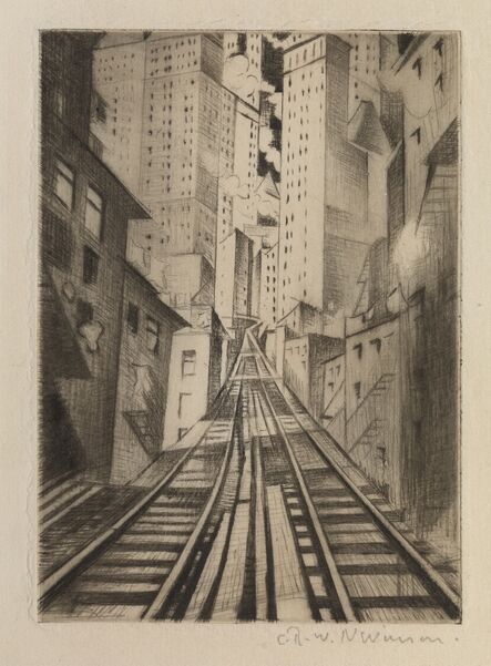 Christopher Richard Wynne Nevinson, ‘New York: An Abstraction’, 1921