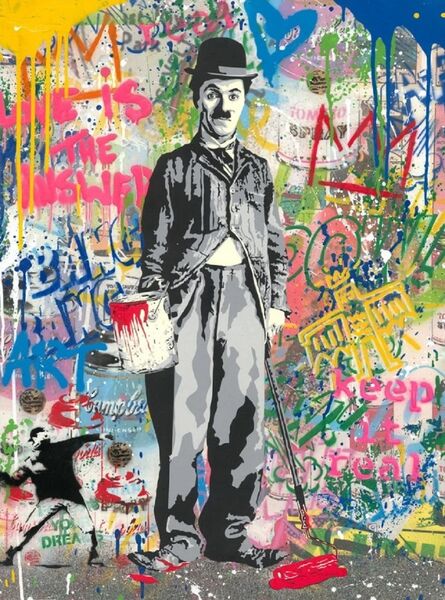Mr. Brainwash, ‘👉 Charlie Chaplin - Mr. Brainwash Art Museum opened in 2022’, 2022