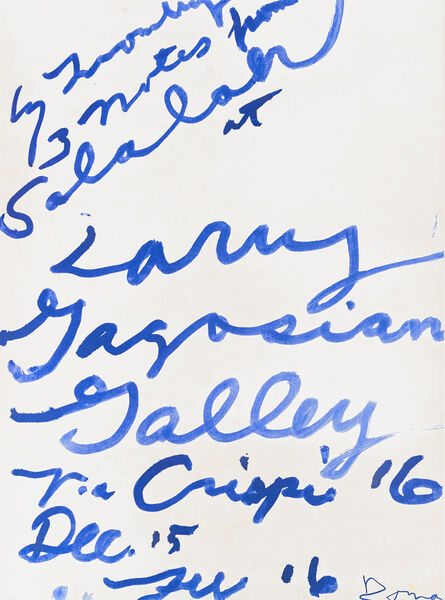 Cy Twombly, ‘Three Notes from Salalah Poster’, 2008