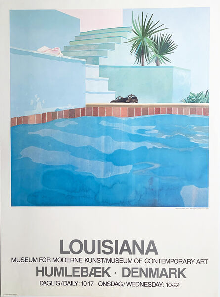 David Hockney, ‘David Hockney Poster, Louisiana Museum for Moderne Kunst/ Museum of Contemporary Art, Humlebaek, Denmark, Poster ’, 1976