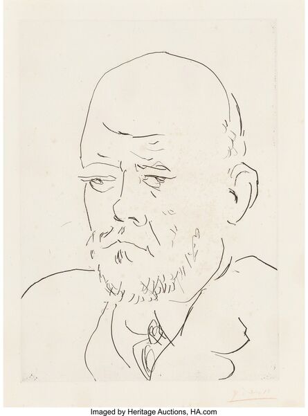 Pablo Picasso, ‘Portrait de Vollard III, from La Suite Vollard’, 1937