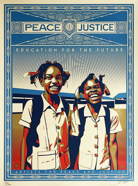 Shepard Fairey, ‘'Peace & Justice: Haiti'’, 2013
