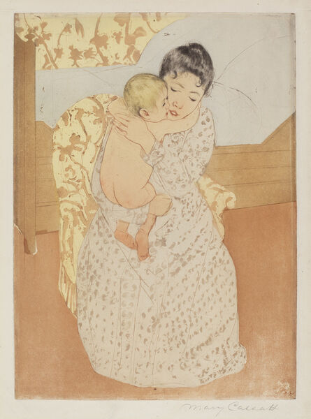 Mary Cassatt, ‘Maternal Caress’, ca. 1891