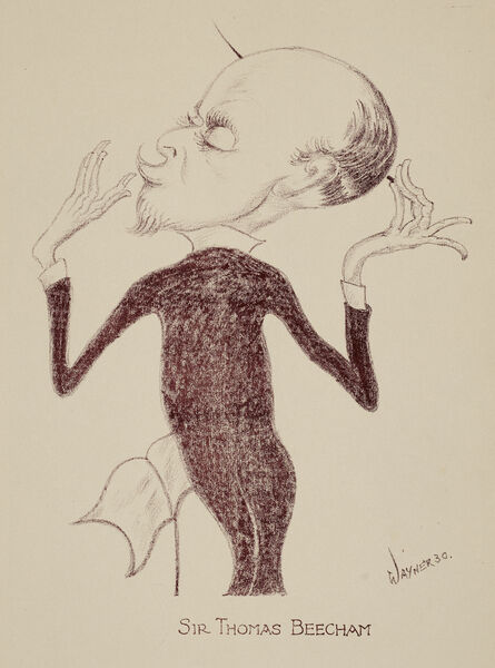 Mark Wayner, ‘Sir Thomas Beecham’, 1930