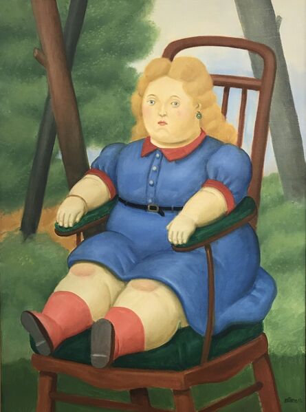 Fernando Botero, ‘Nina en la silla ’, 2012
