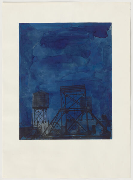Rachel Whiteread, ‘Water Tower at Night’, 1998