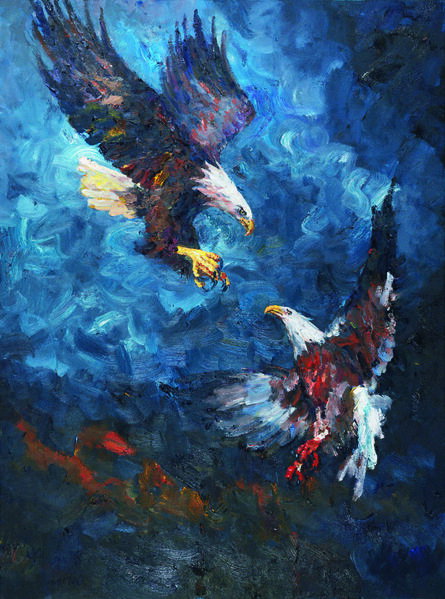 Liu Ruowang, ‘Two Eagles’, 2017