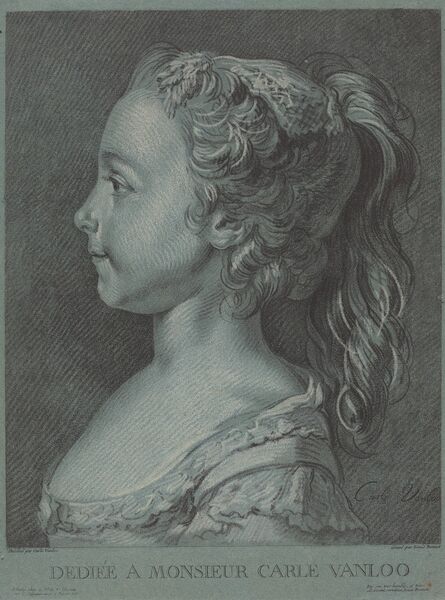 Louis-Marin Bonnet, ‘Marie-Rosalie Vanloo’, ca. 1764