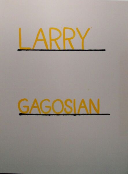 AGGTELEK, ‘Larry Gagosian’, 2015