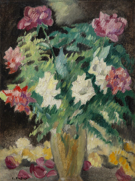 Louis Valtat, ‘Vase en cristal et roses’, 1931