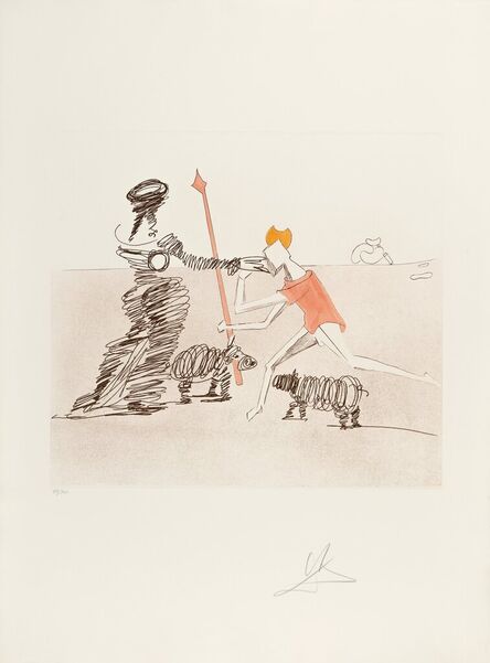 Salvador Dalí, ‘Pastorale, from Historia de Don Quichotte de la Mancha’, 1980