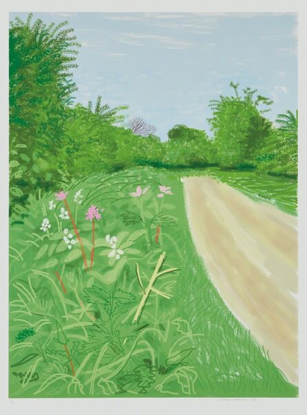 David Hockney, ‘The Arrival of Spring in Woldgate, East Yorkshire in 2011, April 26, 2011’, 2011