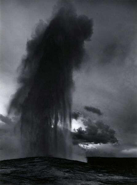 Ansel Adams, ‘Old Faithful, Yellowstone’, 1950