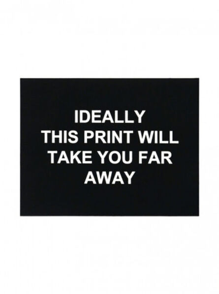 Laure Prouvost, ‘Ideally this print will take you far way’, 2016