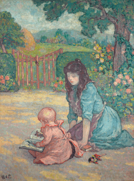 Georges d'Espagnat, ‘La Lecture au Jardin’, ca. 1898