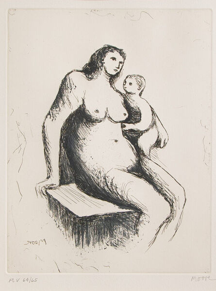Henry Moore, ‘Mother and Child’, 1983