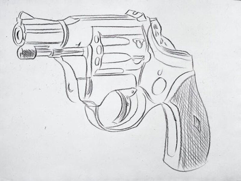 Andy Warhol, ‘Gun’, 1981-1982, Drawing, Collage or other Work on Paper, New York Academy of Art