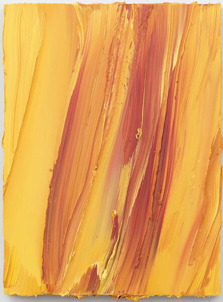 Jason Martin, ‘Untitled (Permanent Yellow/Ruby Lake)’, 2020