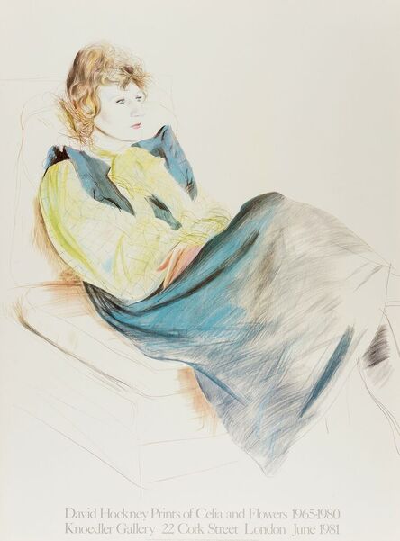 David Hockney, ‘Celia Wearing Checked Sleeves’, 1973