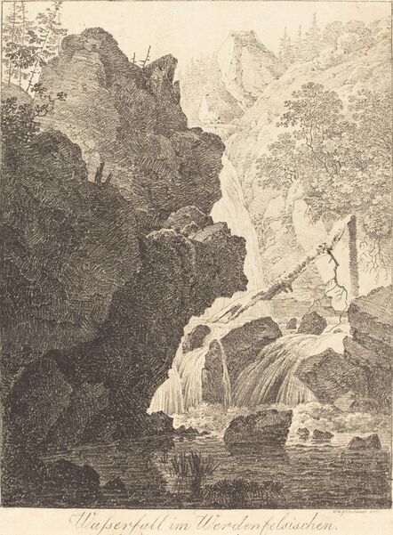 Max Joseph Wagenbauer, ‘The Waterfall (Wasserfall im Werdenfelsischen)’, 1805