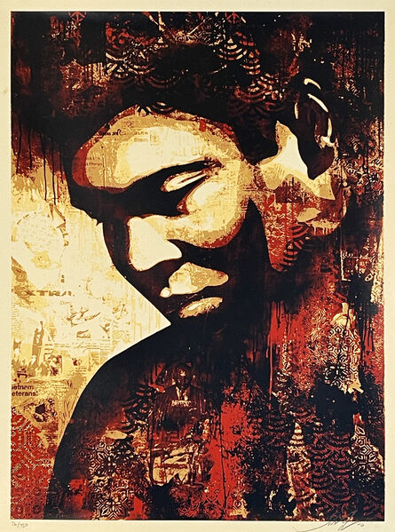 Shepard Fairey, ‘'Ali Canvas Print' ’, 2010