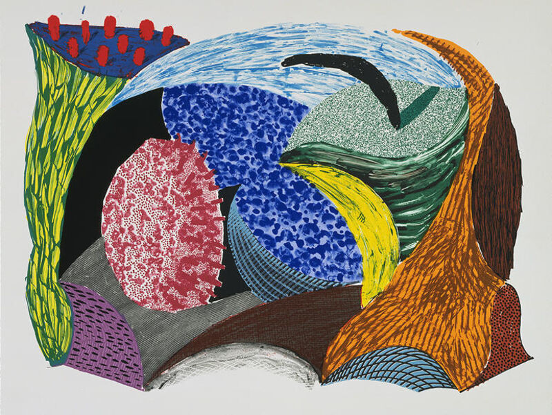 David Hockney, ‘Blue Hang Cliff’, 1993, Print, Screenprint and lithograph on Arches 88 paper, Kenneth A. Friedman & Co.