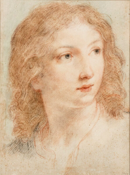 Elisabetta Sirani, ‘Head of a Youth’, ca. 1664
